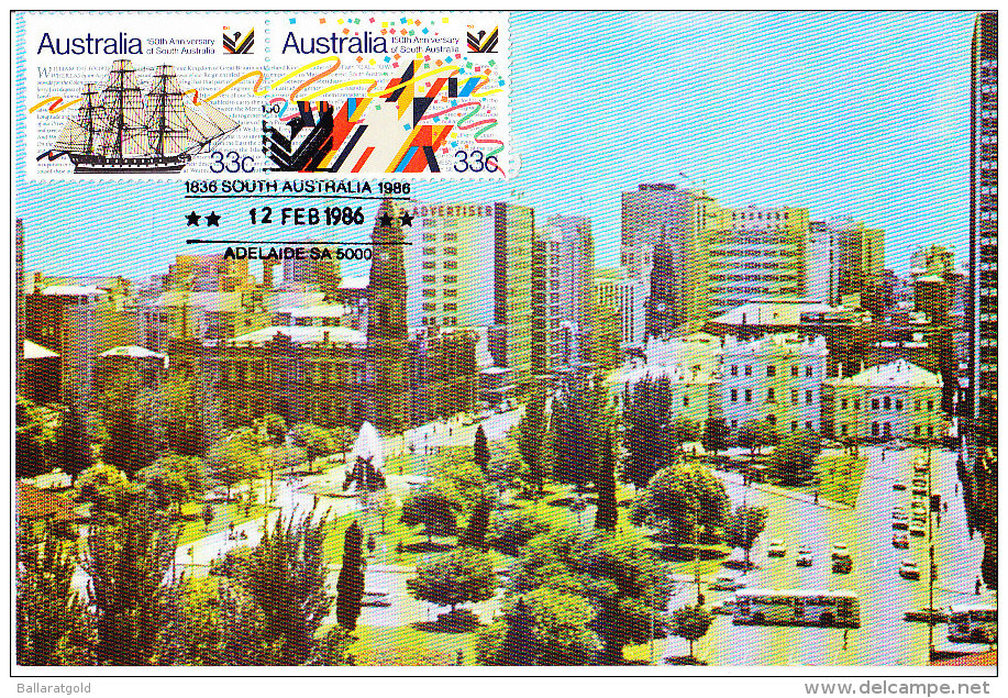 Australia 1986 - 150th Anniversary Of South Australia  Maxi Card - Cartes-Maximum (CM)