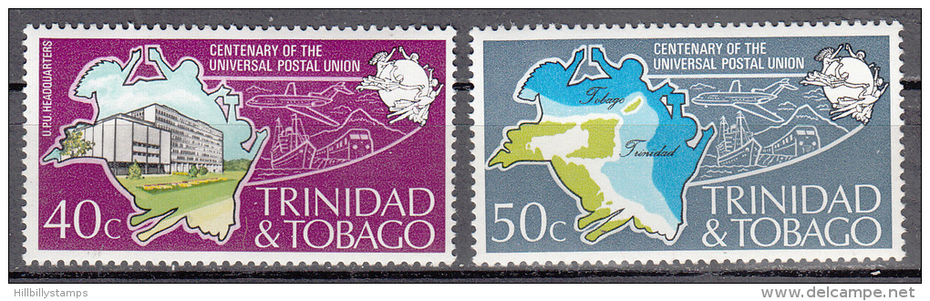 Trinidad And Tobago   Scott No   243-44    Mnh    Year  1974 - Trinité & Tobago (1962-...)