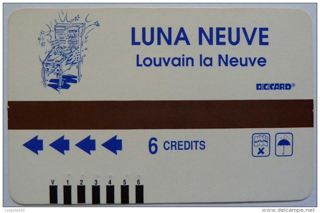 BELGIUM - Theme Park Phonecard - Luna Neuve - 6 Unit Digicard - Used - [3] Dienst & Test