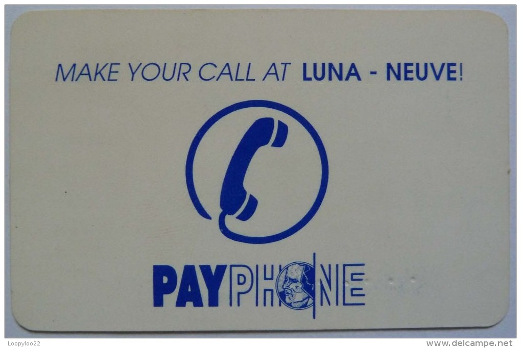 BELGIUM - Theme Park Phonecard - Luna Neuve - 6 Unit Digicard - Used - Dienst & Test