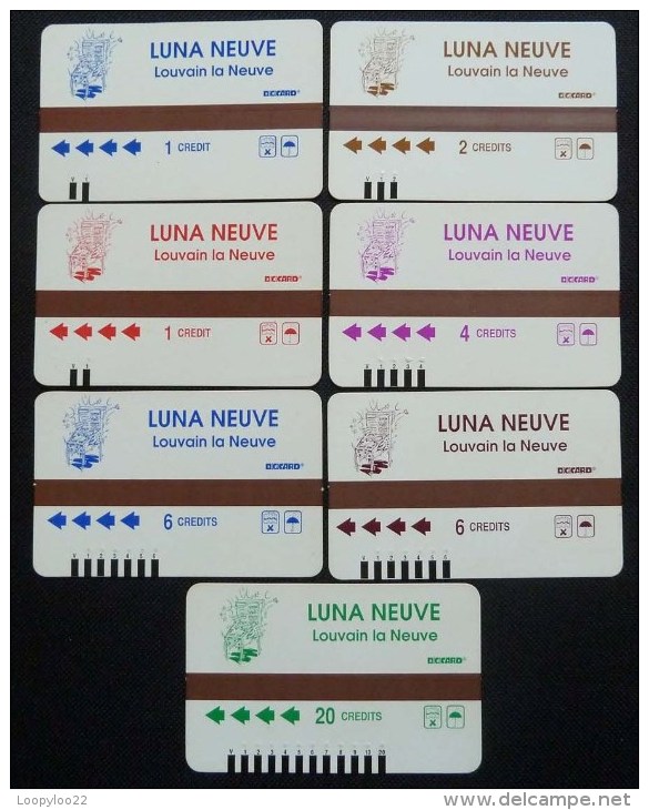 BELGIUM - Theme Park Phonecard Set - Luna Neuve - Used - Rare - [3] Tests & Services