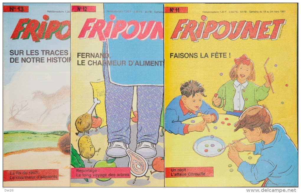 Fripounet - Magazine Hebdomadaire De 1987 - Lot De 3 N° (11 - 12 - 13) - Fripounet
