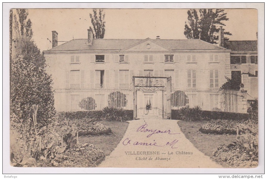 CPA DPT 94 VILLECRESNE, LE CHATEAU En 1905!! - Villecresnes