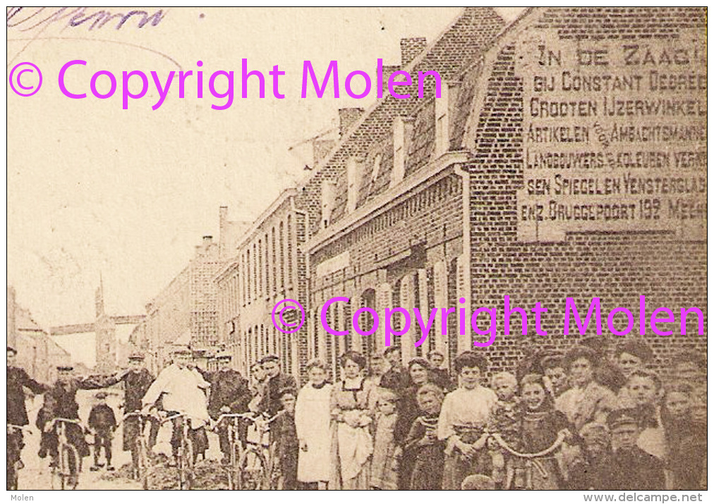 STATIESTRAAT  IJZERWINKEL & MOLEN * RUE DE LA STATION LEDEGHEM  = LEDEGEM VELO FIETS ANIMATIE 1227 - Ledegem