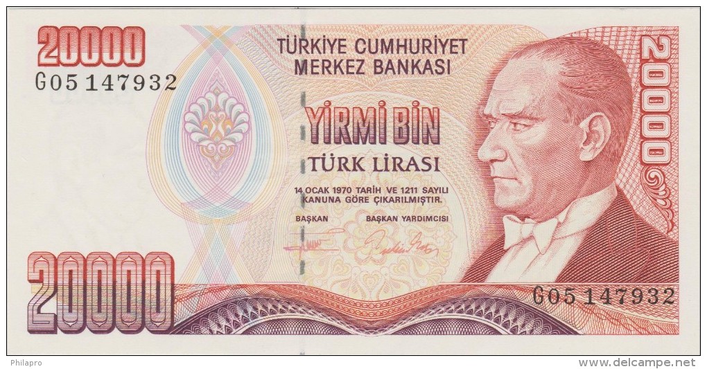 TURQUIE   BANKNOTE   V F++   Ref  663 - Turquia