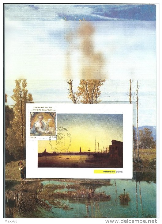 ITALIA REPUBBLICA FOLDER - 2004 - '800 Veneto - Il Trionfo Del Colore - 29 X 22,0 - Cartolina Maximum - ANNULLO DEDICATO - Folder