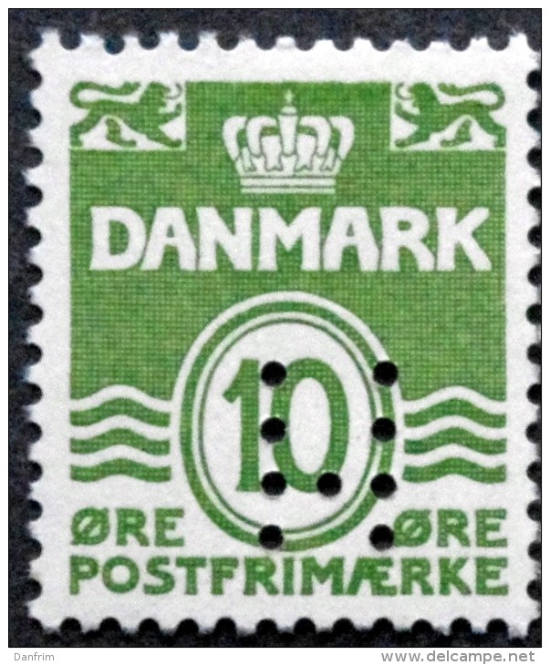 Denmark 1962 Perfin Minr328x   MNH (**) ( Lot L 1761 ) - Ungebraucht