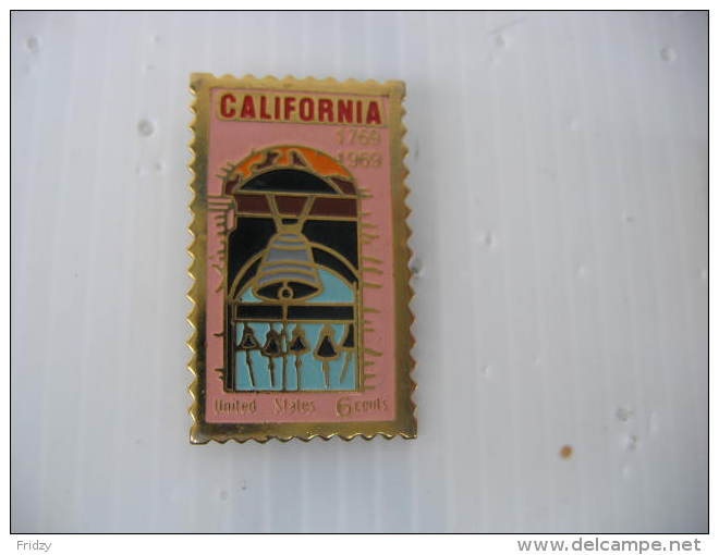 Pin´s Timbre USA  6 Cts US Postage. California 1769-1969 - Postwesen