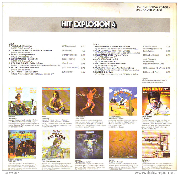 * LP *  HIT EXPLOSION Vol.4 - LUCIFER / PUSSYCAT / KAYAK / IKE &amp; TINA TURNER / EAGLES A.o. - Compilaties