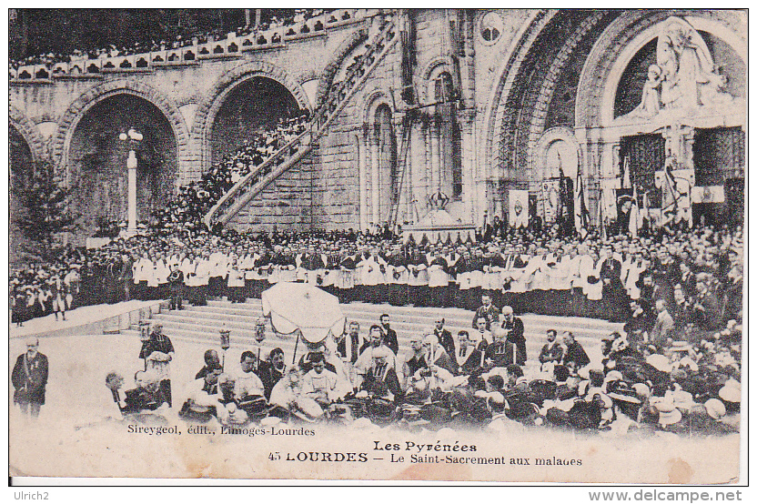 CPA Lourdes - Le Saint-Sacrement Aux Malades - 1921 (12433) - Lourdes