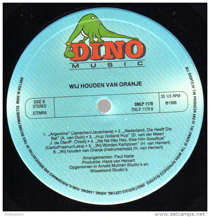 * LP *  WIJ HOUDEN VAN ORANJE - Incl. ANDRÉ HAZES EN HET NEDERLANDS ELFTAL (Holland 1988 EX!!!) - Kleding, Souvenirs & Andere