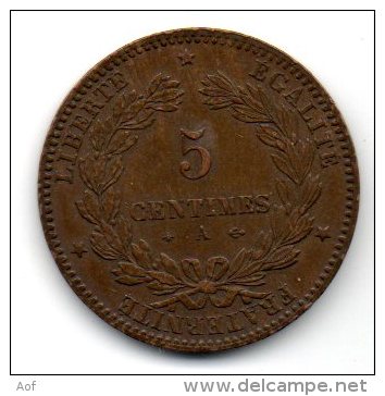 5c 1876A - 5 Centimes