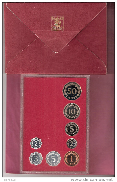 MALTA FIRST PROOFSET 1972 KMPS I ONLY 8000 PCS. SCARCE SET, NOT OFTEN OFFERED,ORIGINAL PACKED - Malta