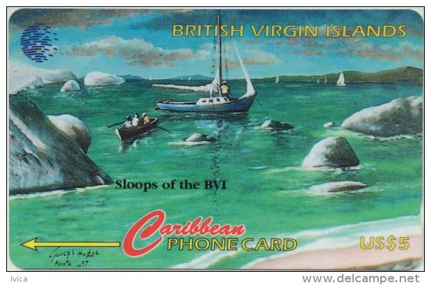 BRITISH VIRGIN ISLANDS  Sloops Of The BVI - 218CVVA - Virgin Islands