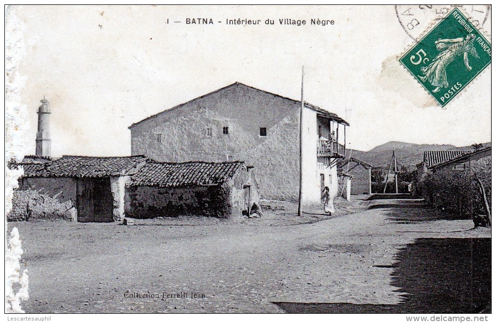 Batna Interieur Village Negre 1912 - Batna