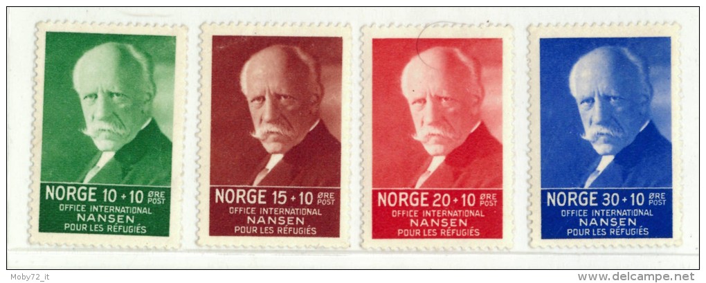 Norvegia - 1935 - Nuovo/new - Nansen - Mi N. 172/75 - Neufs