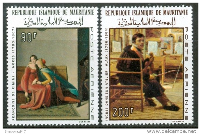 1967 Mauritania Dominique Ingres Quadri Paintings Peintures Set MNH** B520 - Altri & Non Classificati