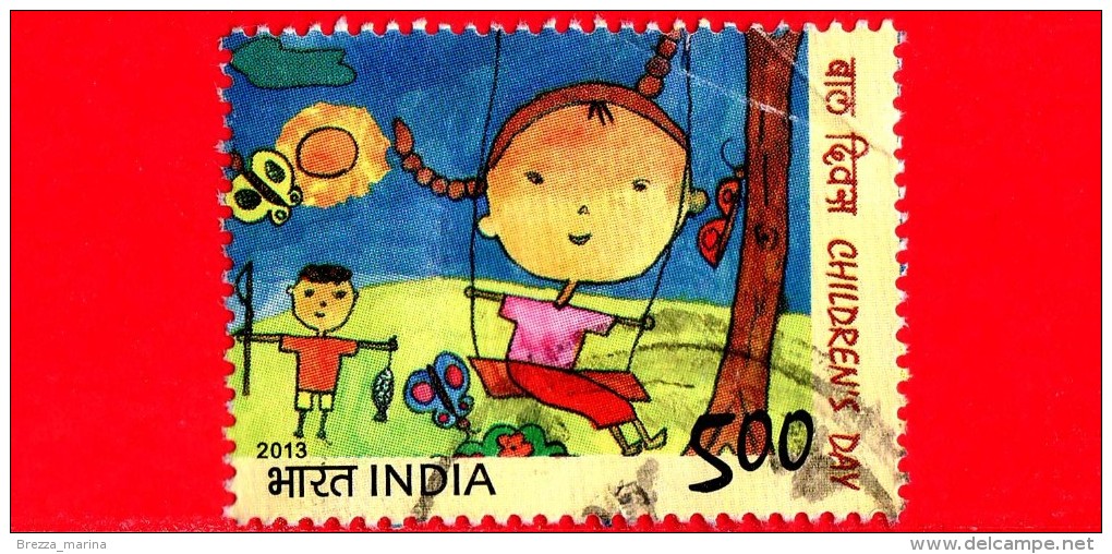 INDIA - Usato - 2013 - Giornata Dei Bambini - Children’s Day - 5.00 - Oblitérés