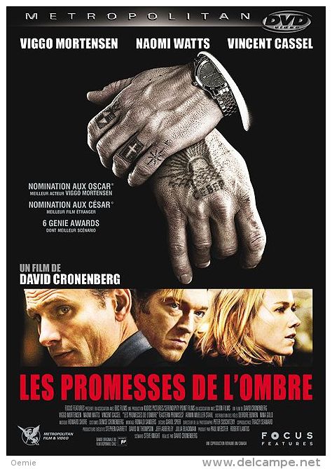 Les Promesses De L'ombre °°° Viggo Mortensen , Naomi Watts Et Vincent Cassel - Action, Aventure
