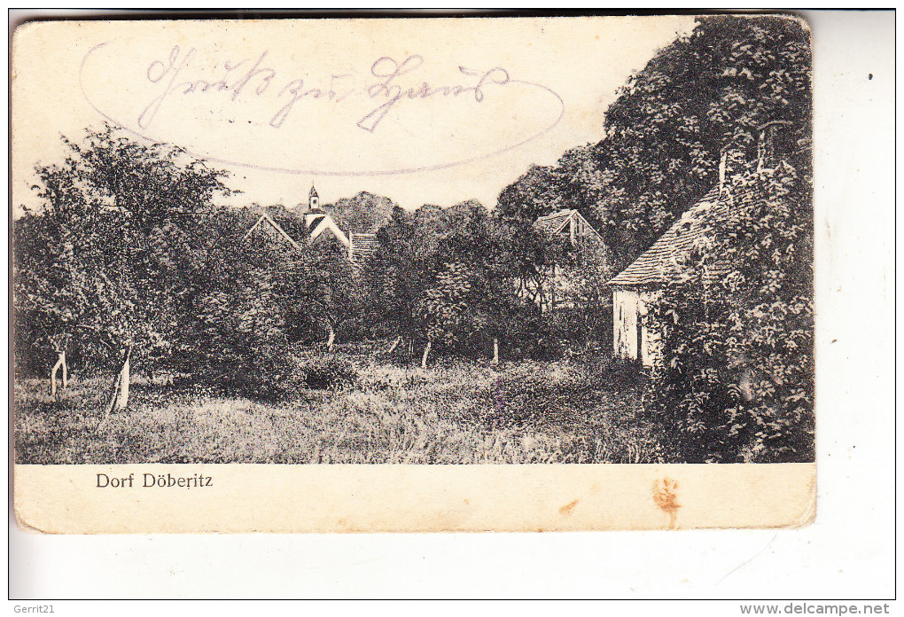 0-1543 DALLGOW - DÖBERITZ, Dorf Döberitz, 1915, Deutsche Feldpost, Fleck - Dallgow-Döberitz