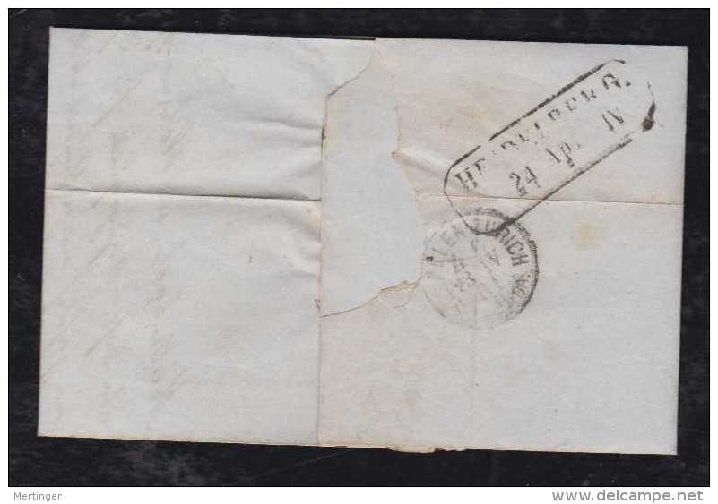 Schweiz 1861 Tax Brief ST GALLEN Nach HEIDELBERG BADEN  BAHNPOST - ...-1845 Préphilatélie