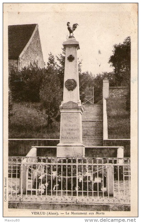 VESLUD - Le Monument Aux Morts - 1939 - - Autres & Non Classés