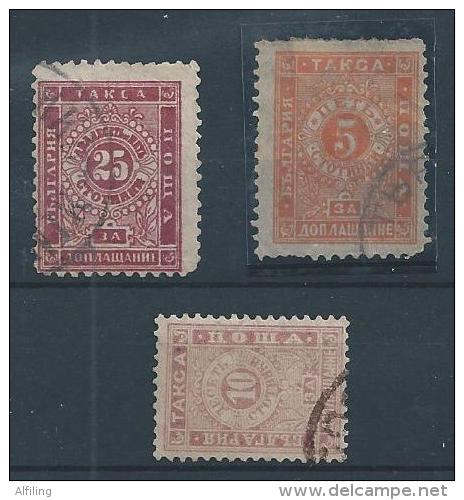 Lot De 3 Timbres Taxes  Obl - Impuestos