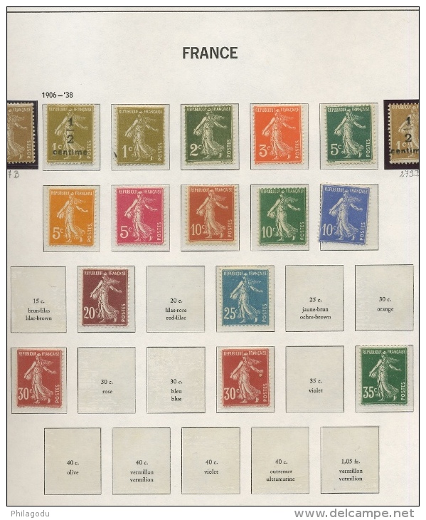 FRANCE Complète 1937-1963 ** Et Quelques Timbres Avant   99% Sont Neufs Sans Charnière Et Gomme Originale - Collections