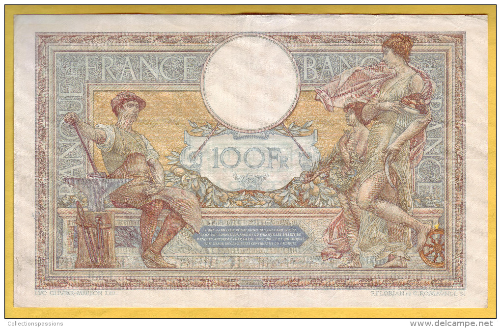 BILLET FRANCAIS - 100 Francs Luc Olivier Merson 15-10-1931 TTB - 100 F 1908-1939 ''Luc Olivier Merson''