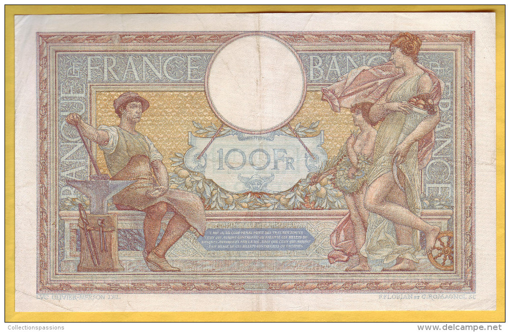 BILLET FRANCAIS - 100 Francs Luc Olivier Merson 21-4-1932 TTB - 100 F 1908-1939 ''Luc Olivier Merson''