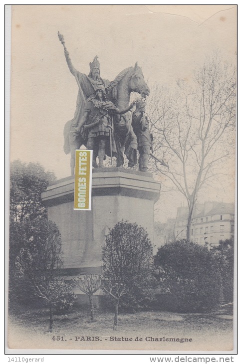 PARIS Statue De Charlemagne - Statue