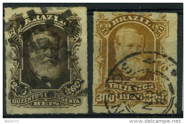 Brésil : N° 43 Et 44 Oblitéré Année 1878 - Used Stamps