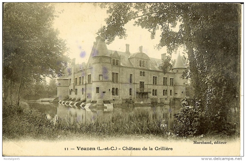 11 Marchand Ed - Vouzon, Chateau De La Grillère 1928 - Other & Unclassified