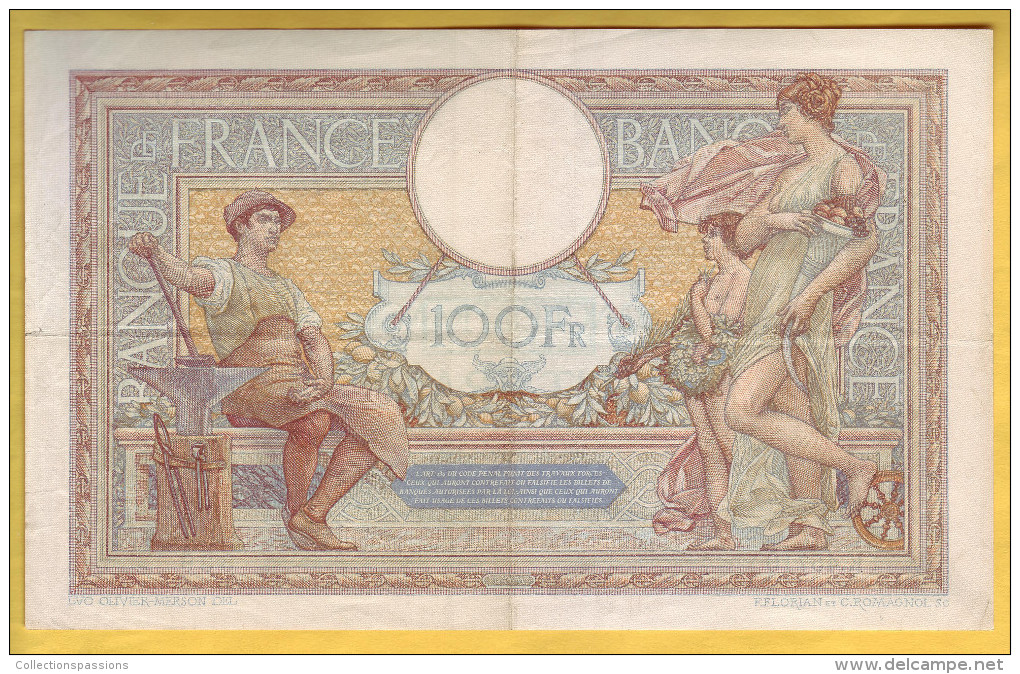 BILLET FRANCAIS - 100 Francs Luc Olivier Merson 30-8-1934 TTB+ - 100 F 1908-1939 ''Luc Olivier Merson''