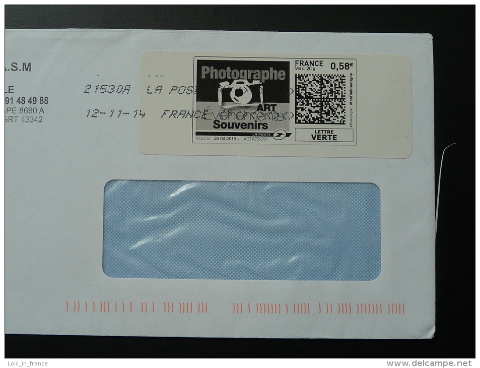 Photographie Timbre En Ligne Sur Lettre (e-stamp On Cover) TPP 2624 - Fotografía