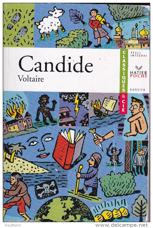Classiques & Cie  Hatier Poche 13 Voltaire " Candide " BE - 18 Ans Et Plus