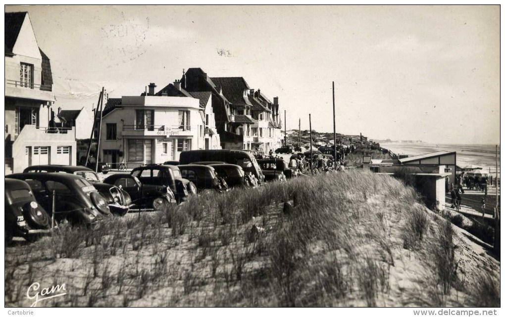 62 - MERLIMONT-PLAGE - Boulevard De La Manche - Très Animée - Voitures Années 1950 : Peugeot, Citroën, Etc. - Autres & Non Classés