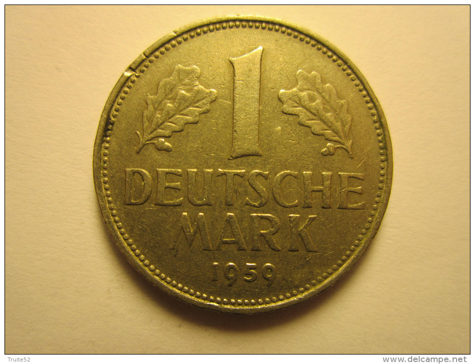 GERMANY - 1 MARK - 1959 D - 1 Mark