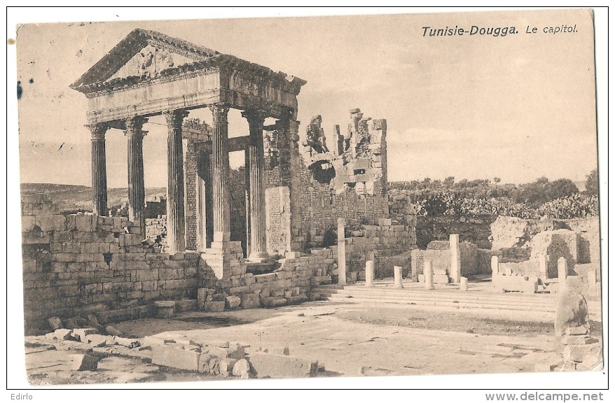 TUNISIE Dougga Le Capitol Capitole TTB - Tunesië