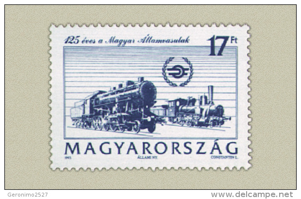 HUNGARY 1993 TRANSPORT Railways Trains LOCOMOTIVE - Fine Set MNH - Nuevos