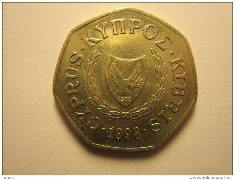 Chypre - 50 Cents 1998 - Cipro