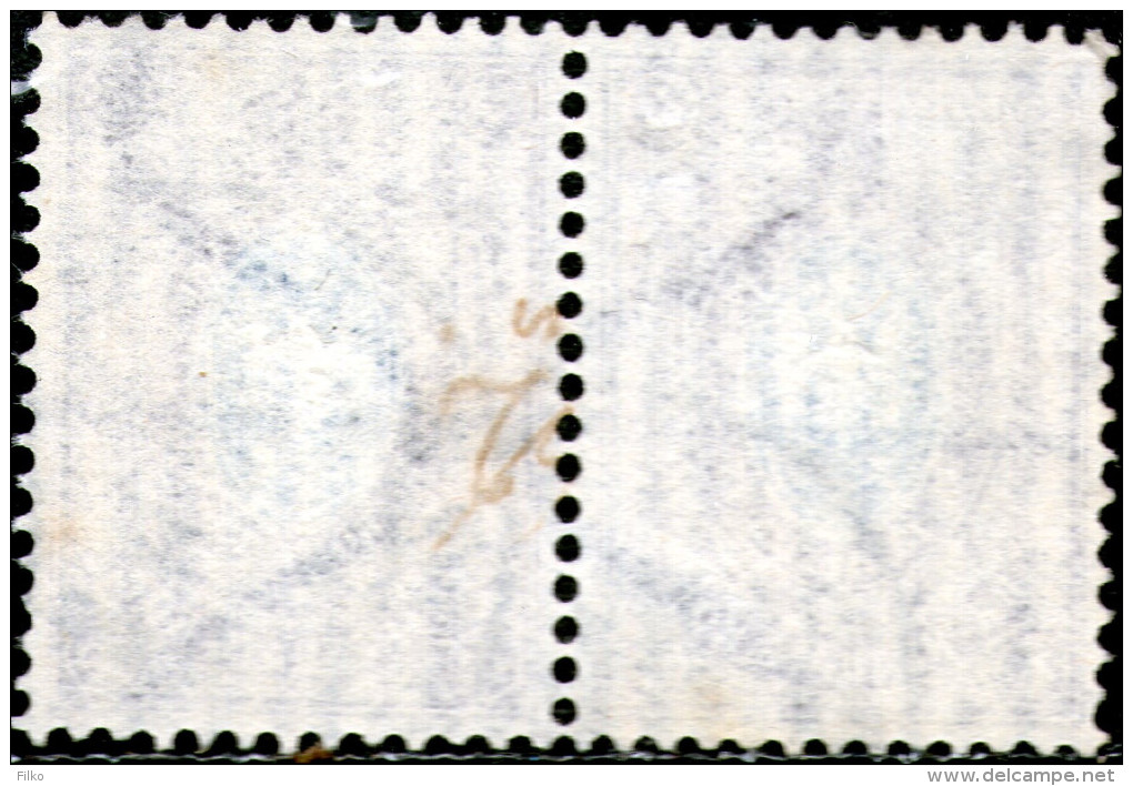 Russia,15 K,Vertically Laid Paper,perf:14¼ X 14¾,used Paar,see Scan - Gebruikt