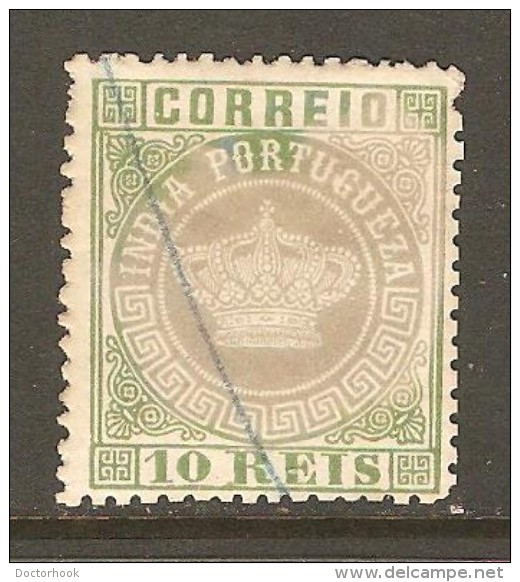 PORTUGESE INDIA    Scott  # 65a F-VF USED PEN CANCEL - Portuguese India