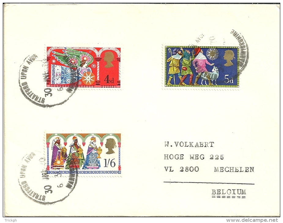 UK 1970 Stratford Upon Avon &gt;&gt; Mechelen B - Lettres & Documents