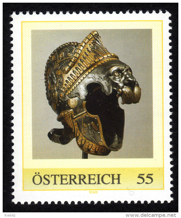 ÖSTERREICH 2008 ** Sturmhaube Mit Löwe, Lion Von Kaiser Karl V. - PM Personalized Stamp MNH - Persoonlijke Postzegels