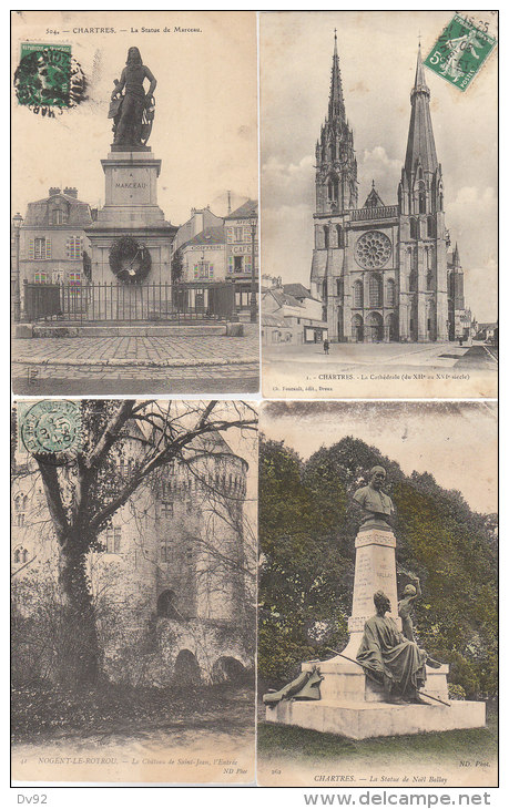 EURE ET LOIR LOT DE 45 CARTES POSTALES ANCIENNES - Autres & Non Classés