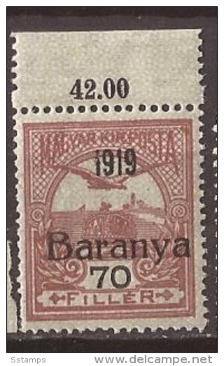 1919  12-14   BARANYA  UNGARN SERBIA JUGOSLAVIJA OVERPRINT  INTERESSANT  - TYP II NEVER HINGED - Baranya