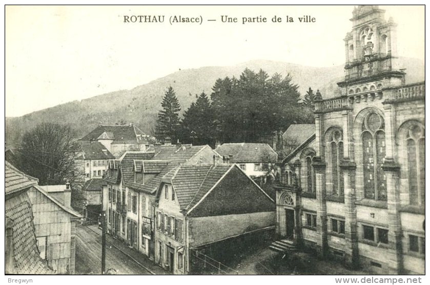 67 - CPA Rothau - Une Partie De La Ville - Rothau