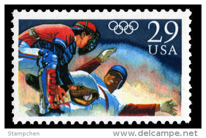 1992 USA Olympic Baseball Game Stamp #2619 Sport - Baseball