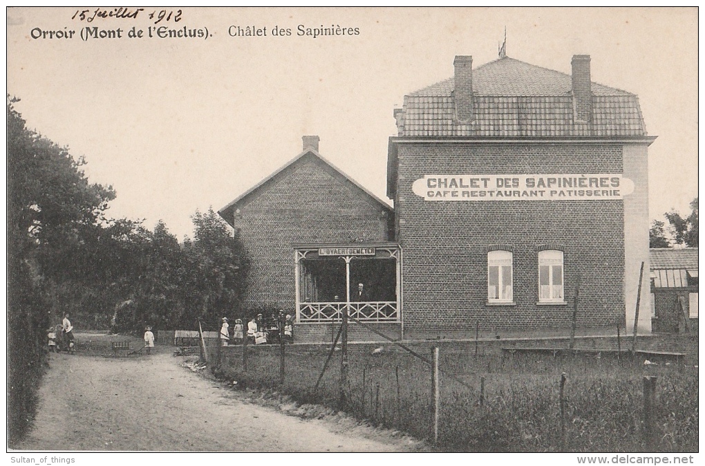 Cpa/pk 1912  Orroir ( Mont De L´Enclus)  Chalet Des Sapinières - Kluisbergen